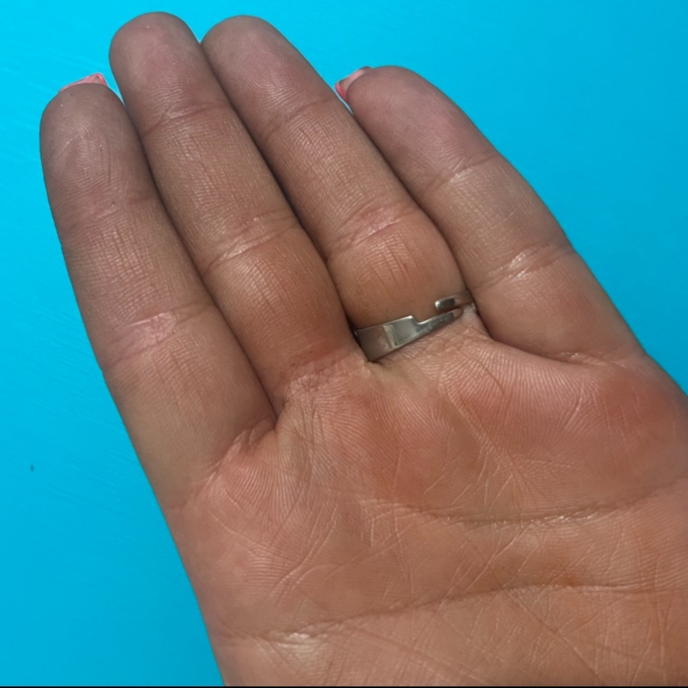 Pink flower ring - adjustable 💍💕 - Picture 7 of 7